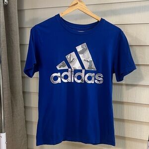 Adidas Kids Cobalt Blue Logo Tee
